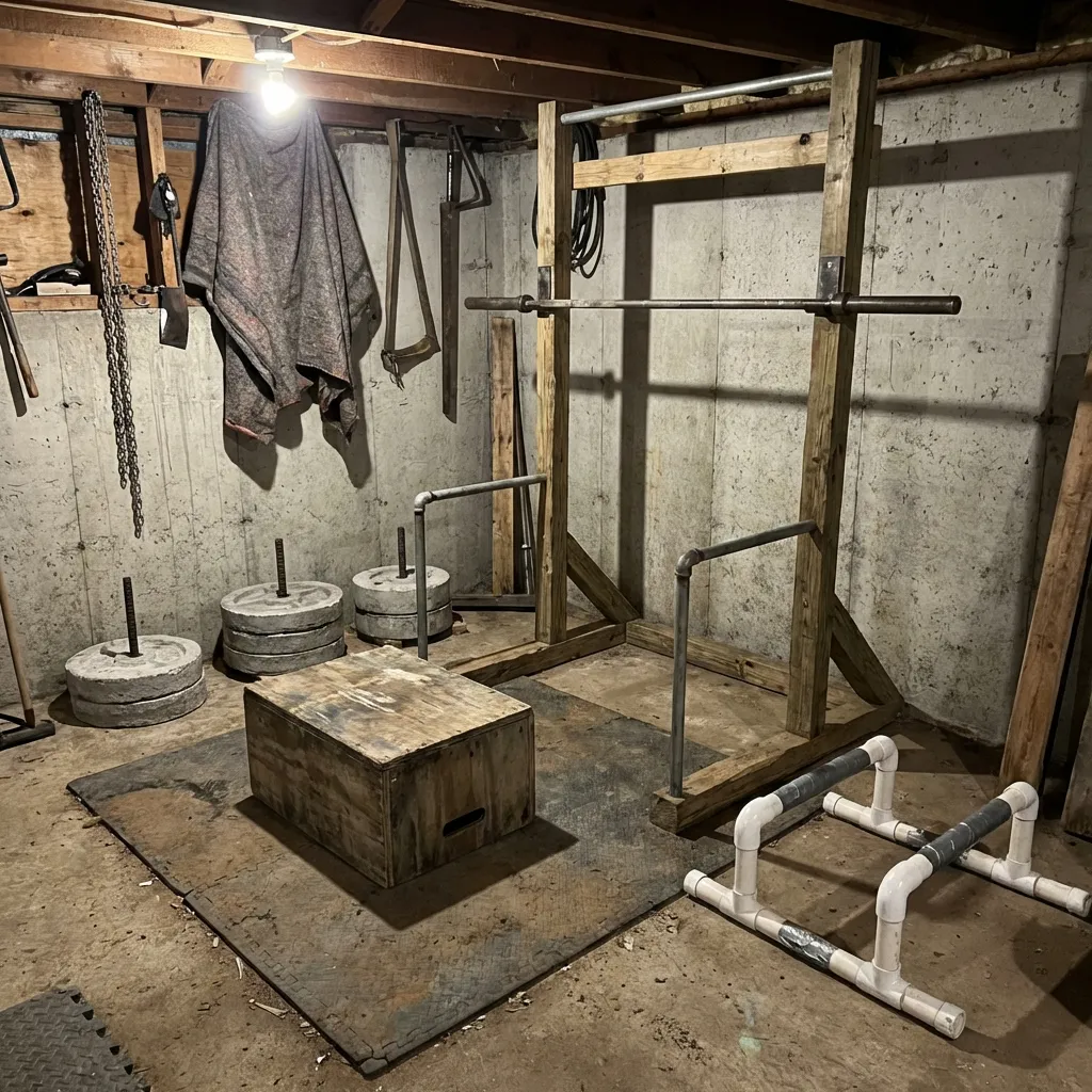 Budget-Friendly DIY Equipment home gym examples